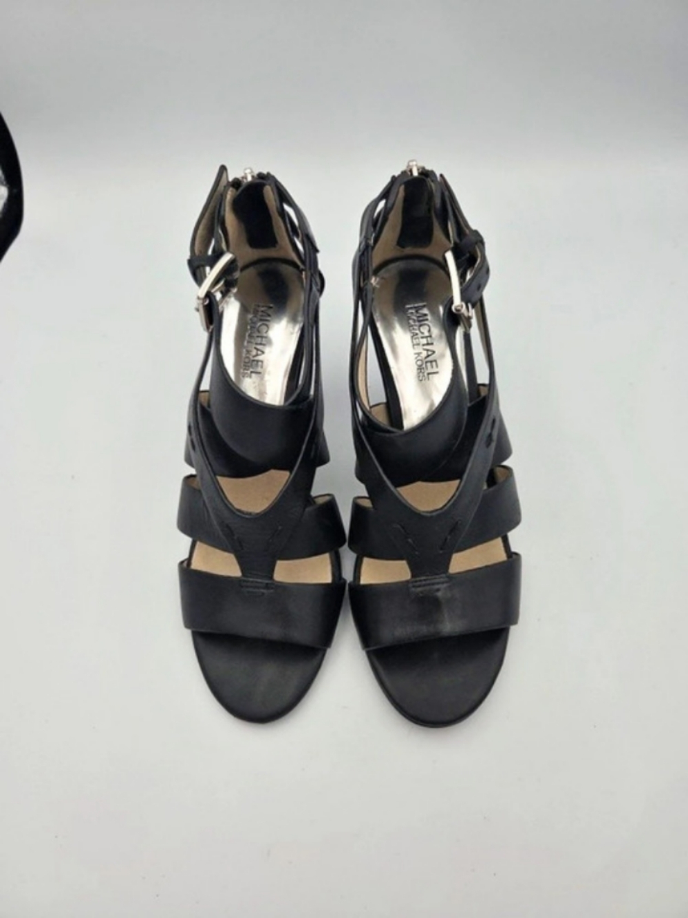 Michael Kors Black Strappy Heels Size US 8M